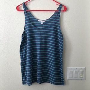 Victoria’s Secret Blue & Silver Glitter Stripe Top